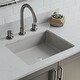 preview thumbnail 2 of 4, Lexicon Platinum Quartz Composite Rectangle Vanity Sink Galaxy Concrete V330