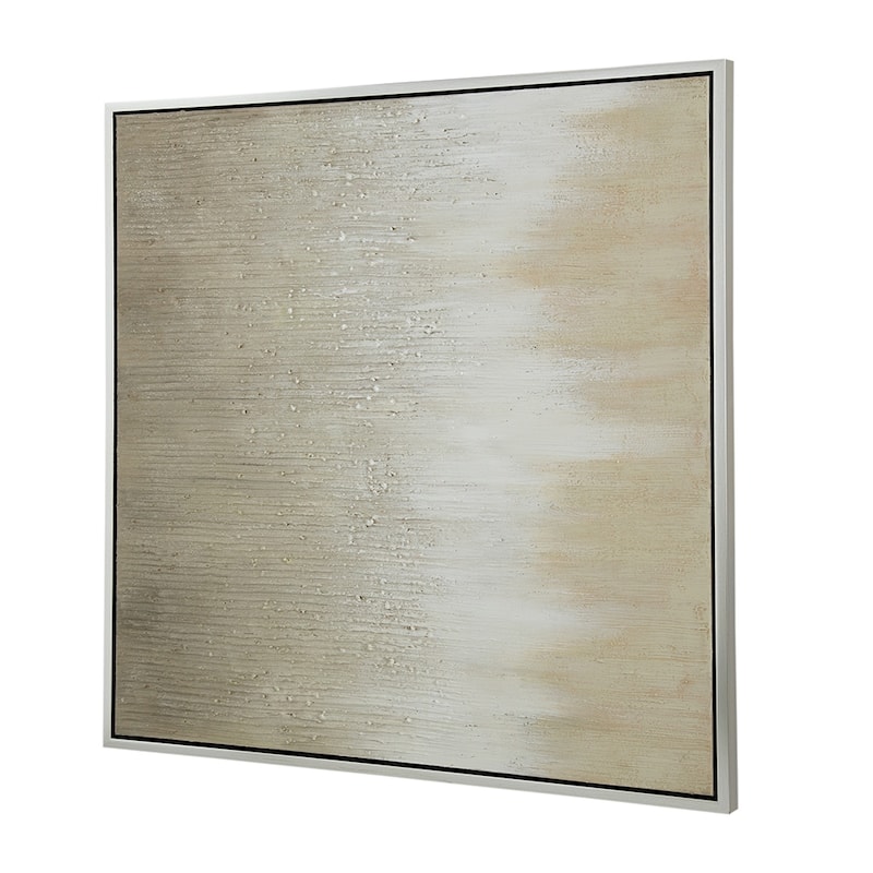 Golden Sunshine Framed Hand painted Canvas Print Wall Decor Solid with Wood Stretcher Bar, for Living Room Entryway Office