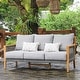 preview thumbnail 18 of 24, Cambridge Casual Nassau 4-Piece Teak Wood Outdoor Conversation Set