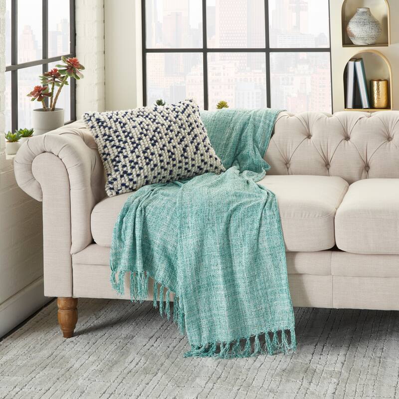 Cartier Outdoor Pillows Loop Dots Throw Pillow by Havenside Home