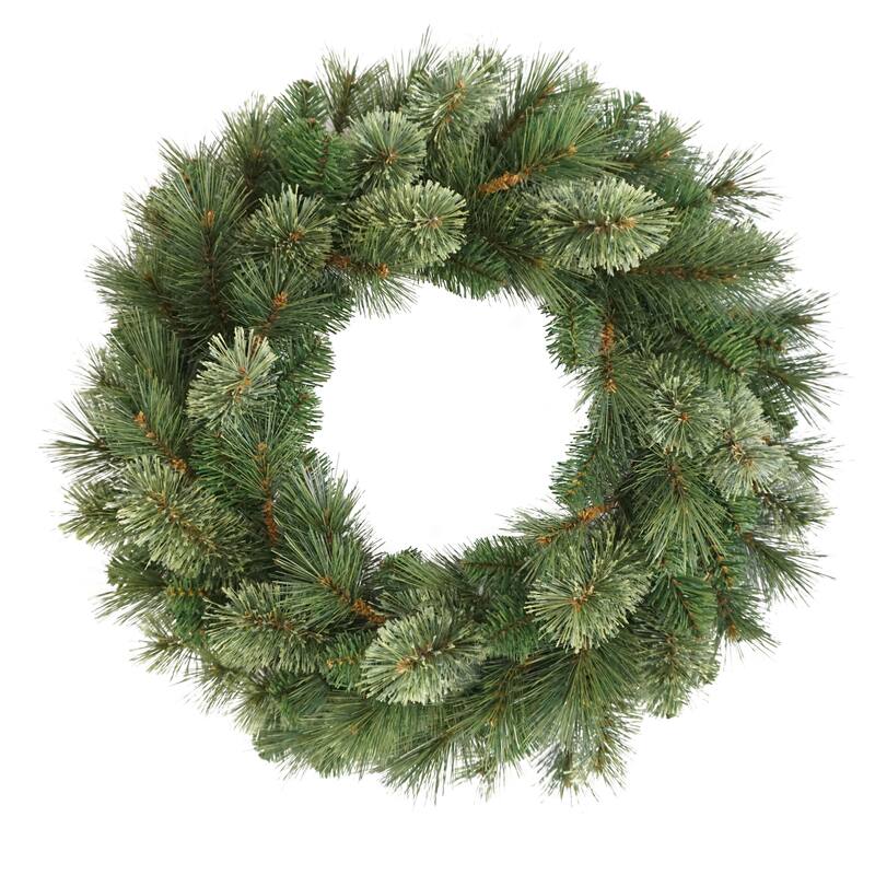 Puleo International 24" Artificial Teton Pine Christmas Wreath