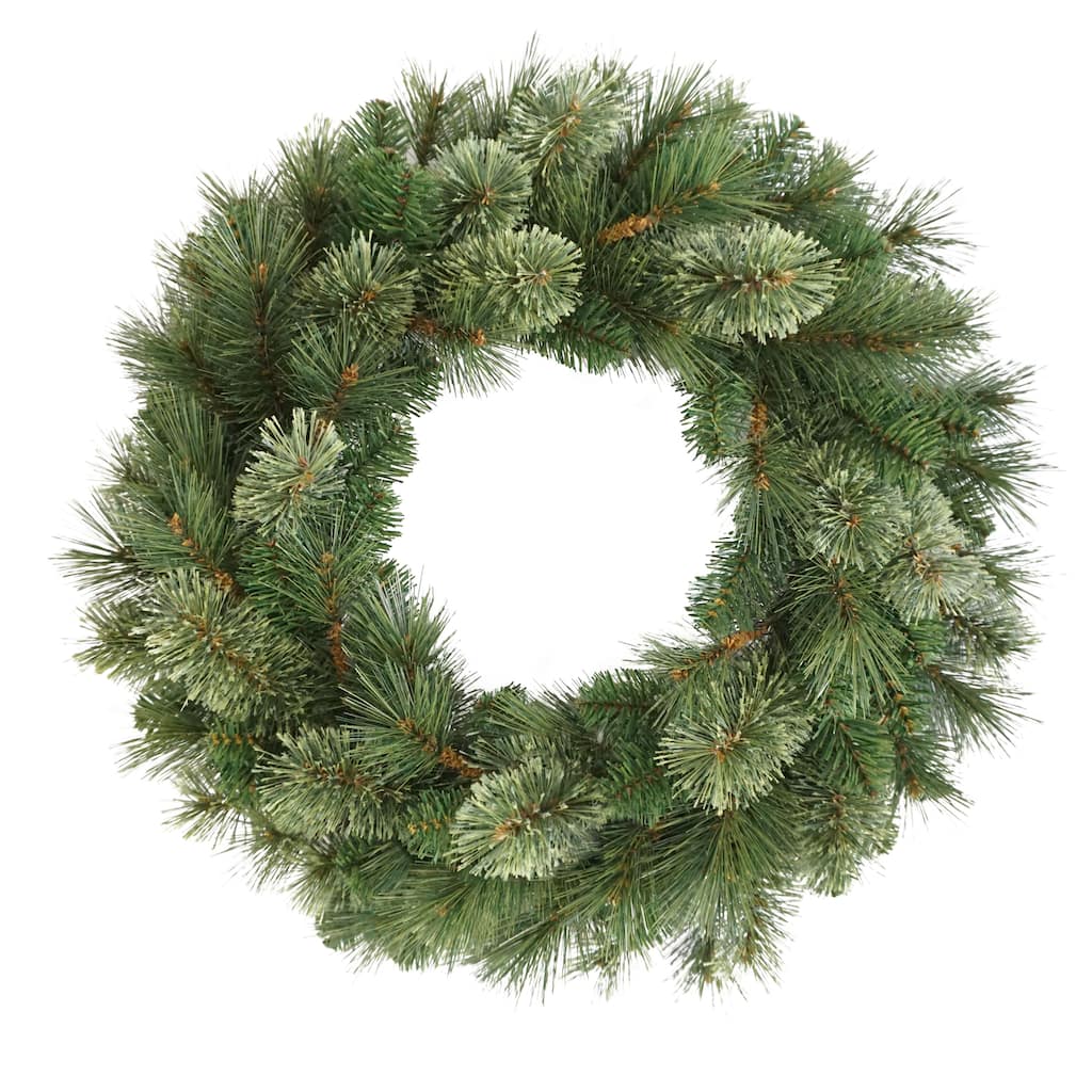 Puleo International 24" Artificial Teton Pine Christmas Wreath