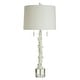 Anartia - Coastal Table Lamp With Coral Form Body - White, Clear Finish ...