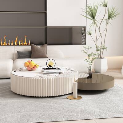 JASIWAY Modern Creative End Table Coffee Side Table Set