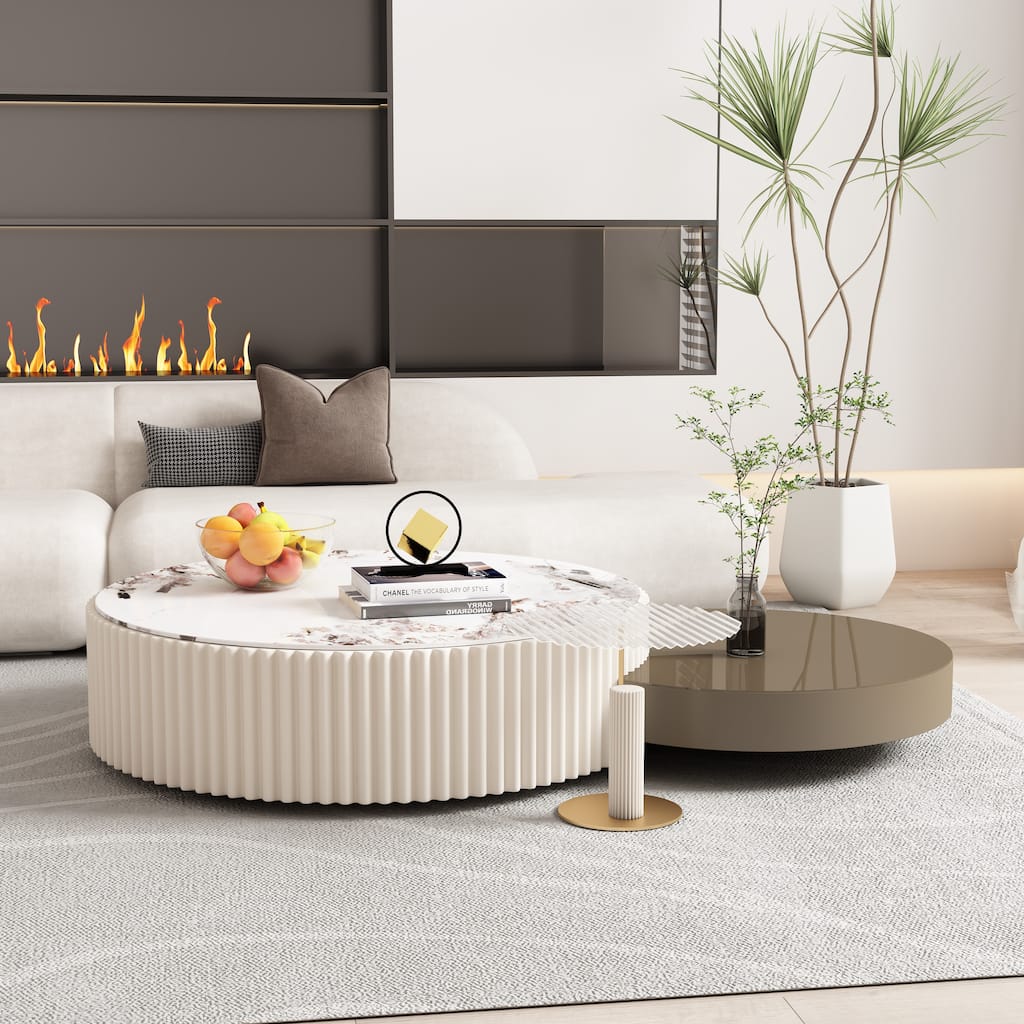 JASIWAY Modern Creative End Table Coffee Side Table Set