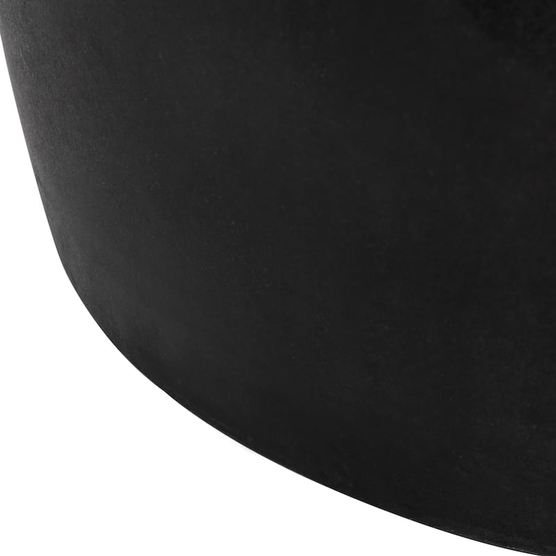 SAFAVIEH Hasmik Indoor/ Outdoor Modern Black Concrete Round Accent Table - 15.7" W x 15.7" L x 17.7" H - 16Wx16Dx18H
