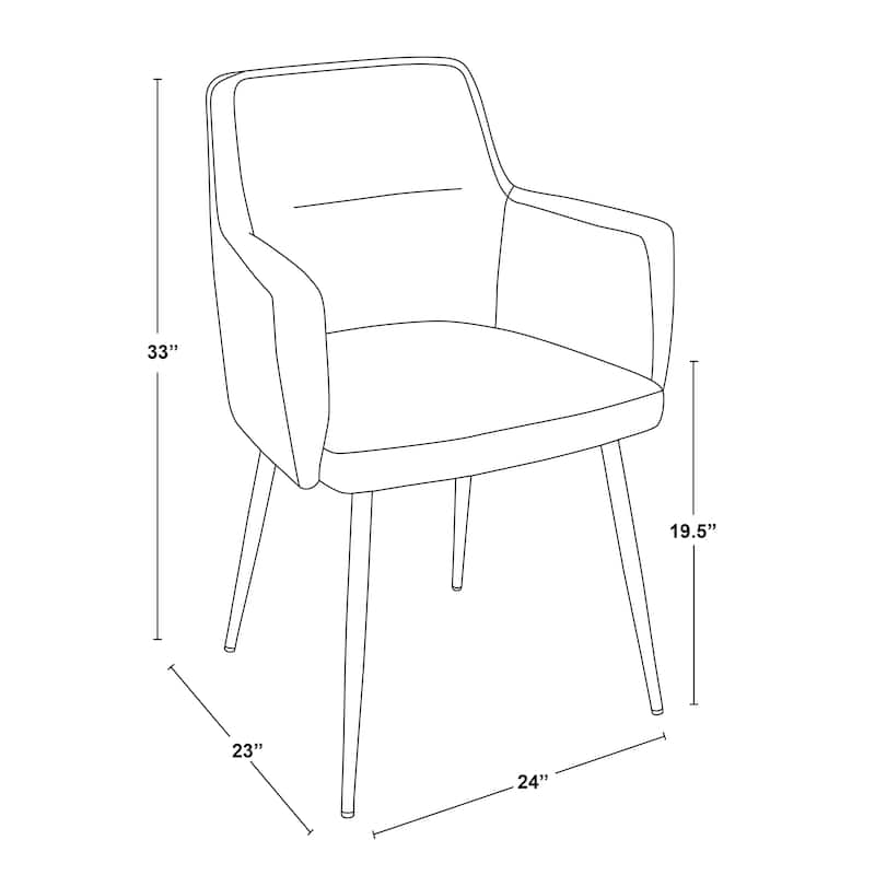 Carson Carrington Duved Dining Chair with Bent Wood Legs (Set of 2)