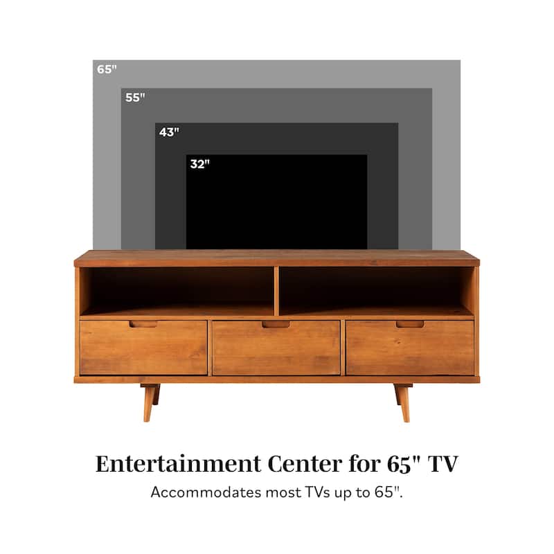Middlebrook Alby 58-inch Mid-Century Solid Wood TV Stand