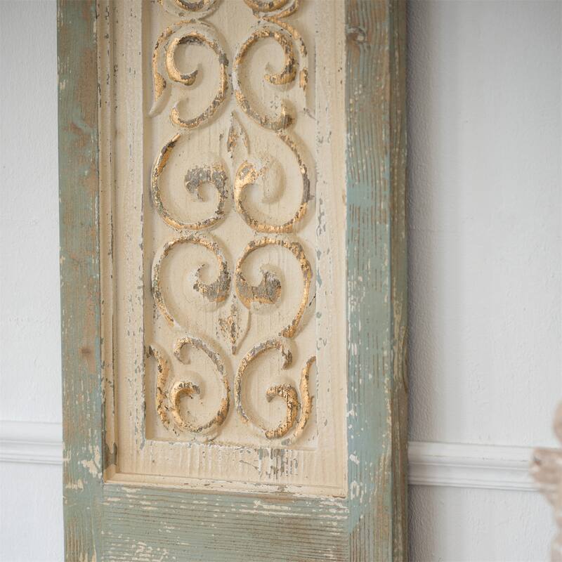 Modern Wooden Rectangle Hanging Panel Decorative Wall Sculpture