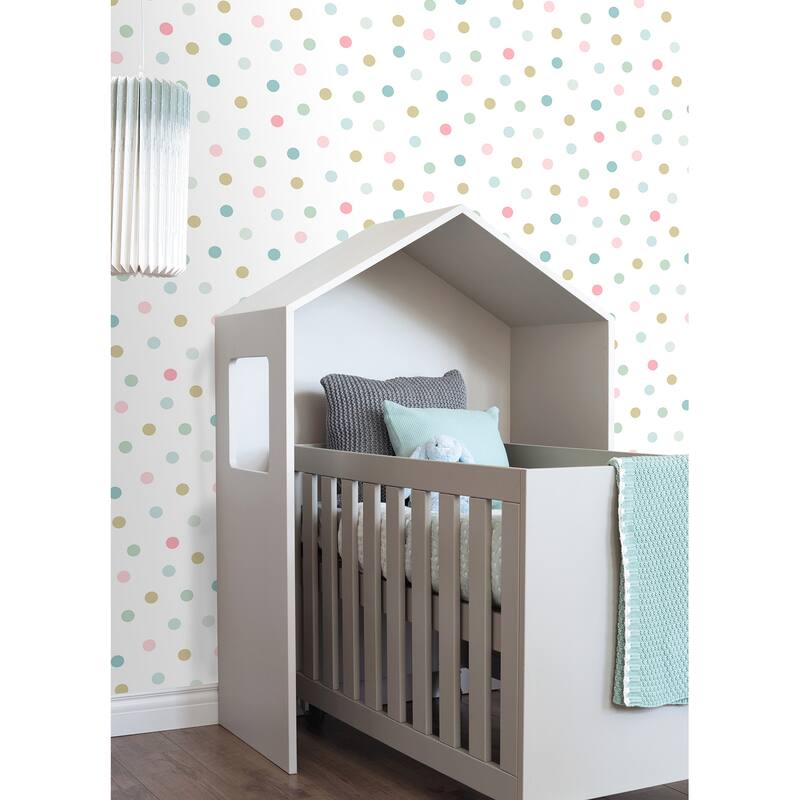 Chesapeake Jubilee Multicolor Dots Wallpaper - 20.9 x 396 x 0.025