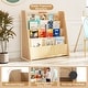 preview thumbnail 4 of 18, Kids 4-Tier Bookshelf with Large Compartments for Storage