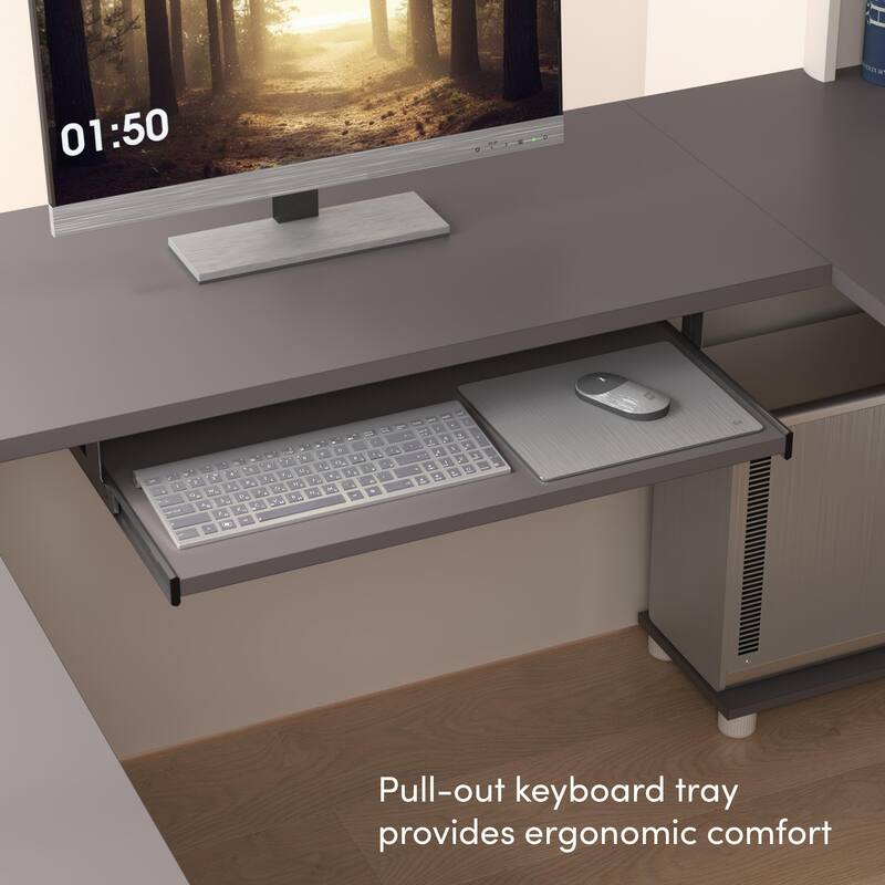 Bestar Connexion U-shaped Workstation Desk Kit