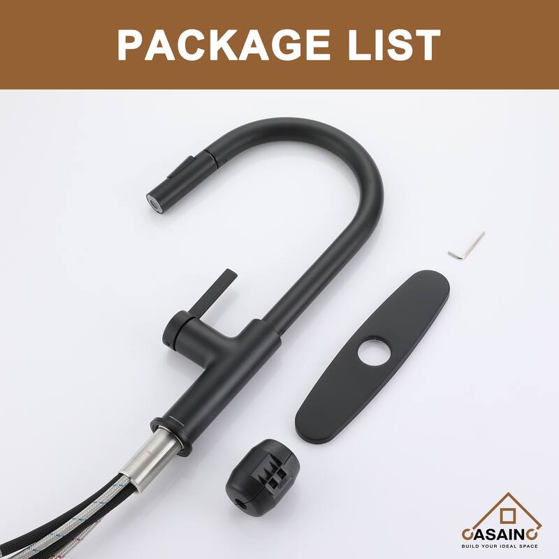 Single Handle Pull-Down Sprayer Kitchen Faucet