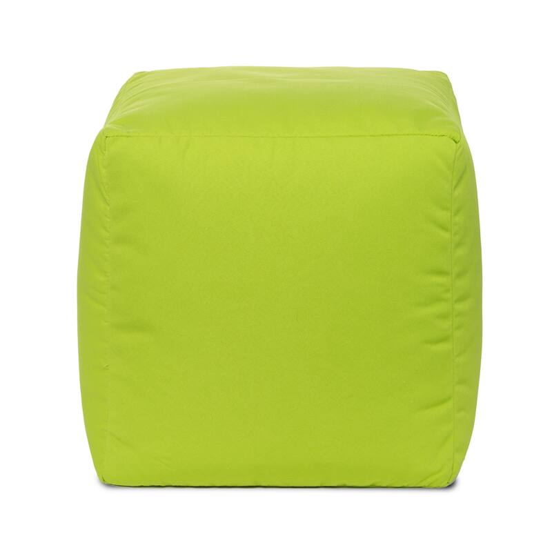 Gouchee Home Cube Soleil Outdoor/Indoor Ottoman - Green
