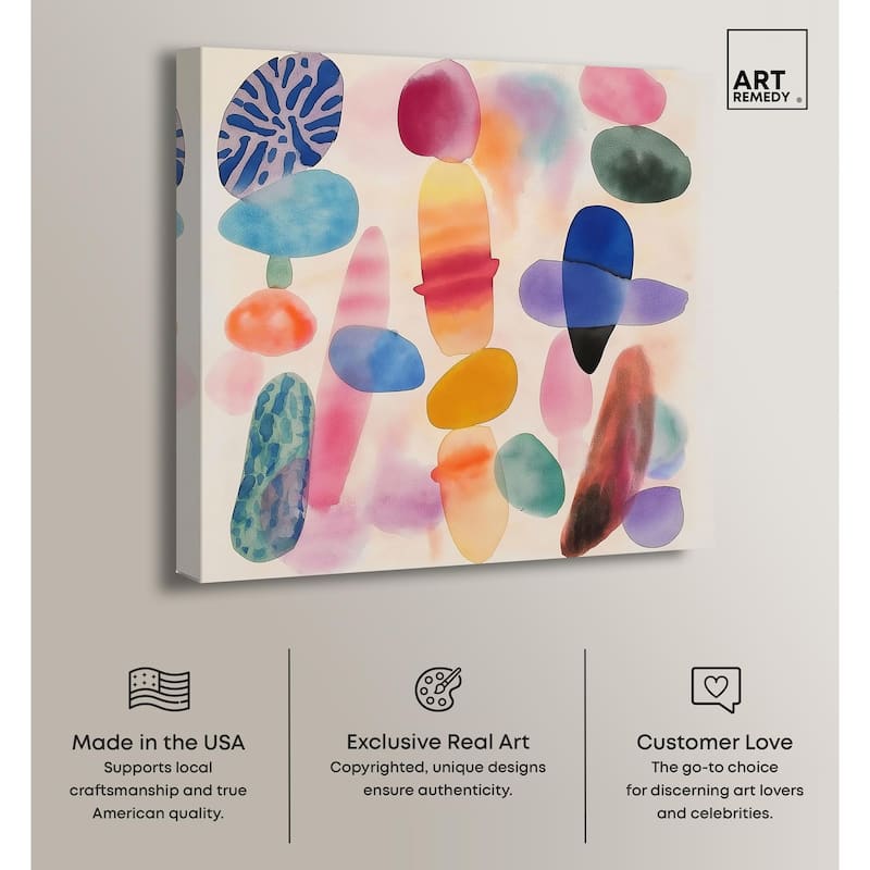 Dissolving Hues Canvas by Art Remedy, Gallery Wrapped