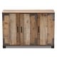 preview thumbnail 4 of 9, Cyrille Modern and Contemporary Farmhouse Rustic 3-Door Shoe Cabinet