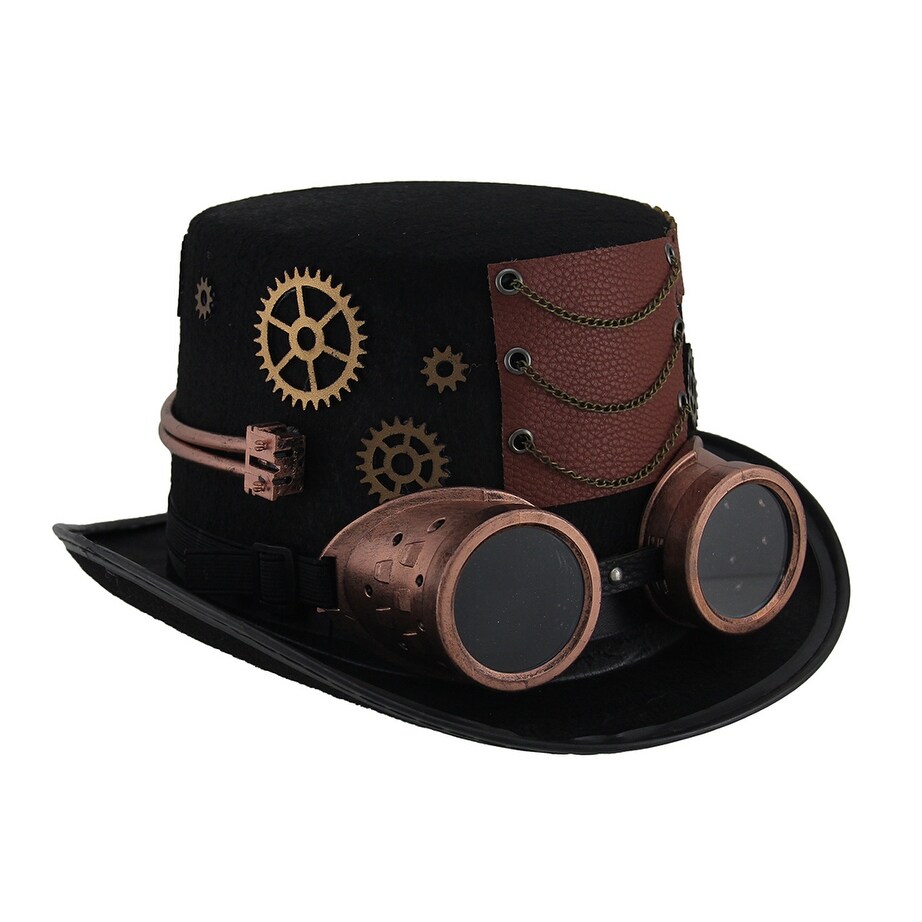 Fonkelnieuw Shop Steampunk Top Hat with Metallic Copper Gears & Removable RI-32