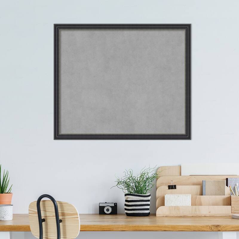 Amanti Art Stylish Black Framed Magnetic Board