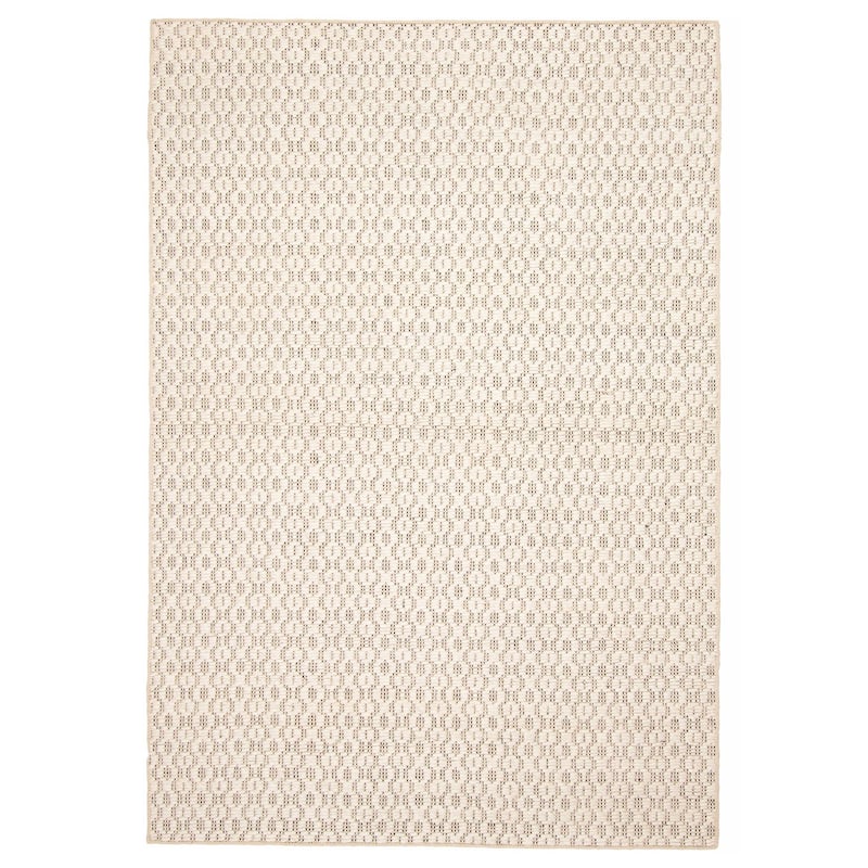 ECARPETGALLERY Braid weave Sienna Cream Wool Rug - 5'3 x 7'8 - Cream - 5'3 x 7'8