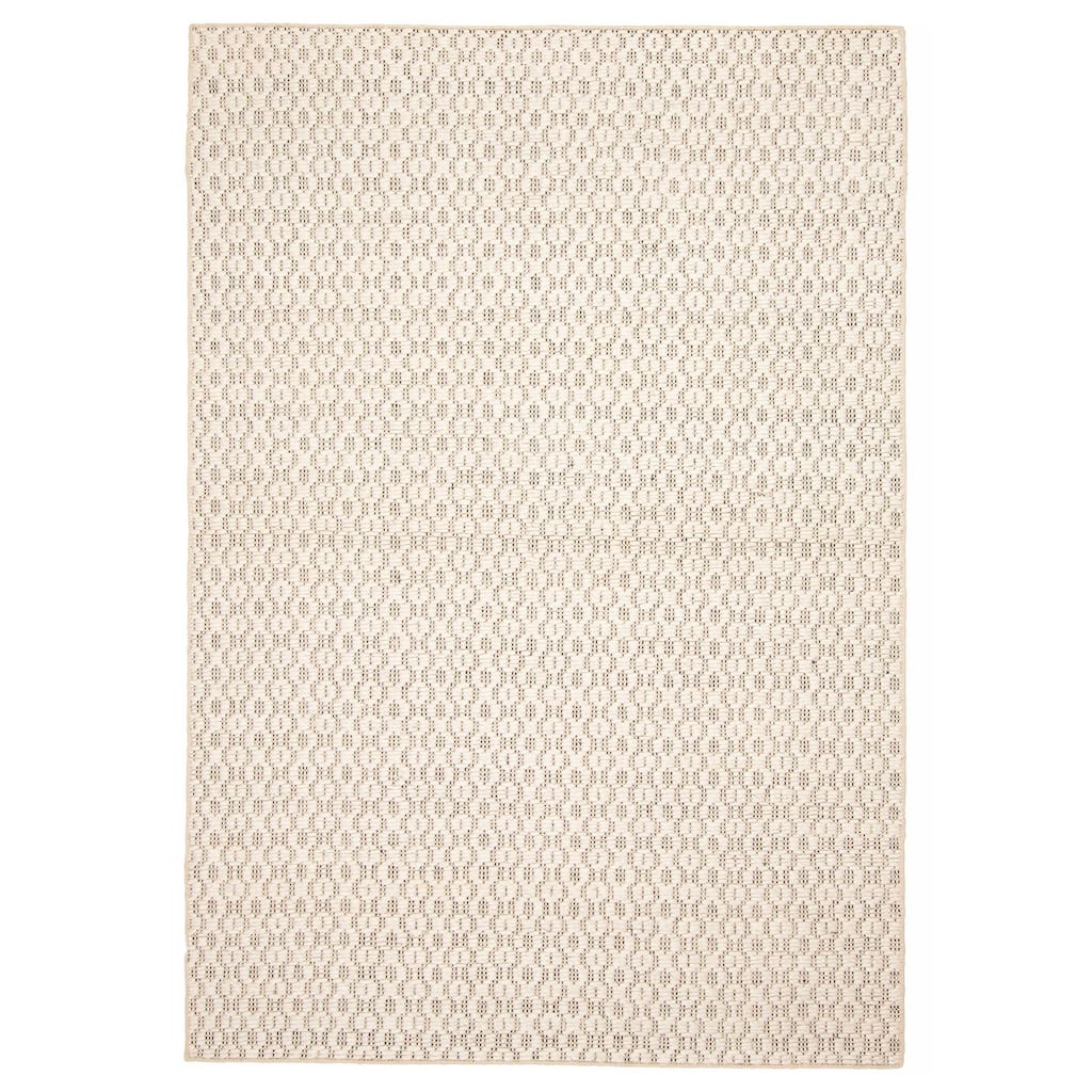 ECARPETGALLERY Braid weave Sienna Cream Wool Rug - 5'3 x 7'8
