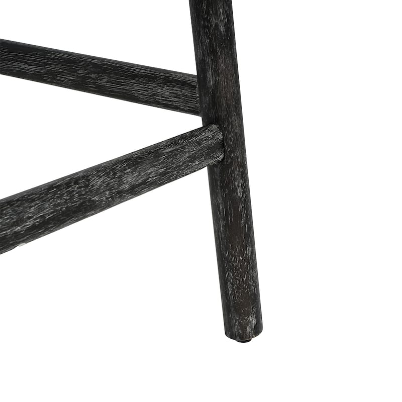 Christopher Knight Home - Riven Natural Rubberwood 26.77" Counter Stool Set with Beige Upholstery