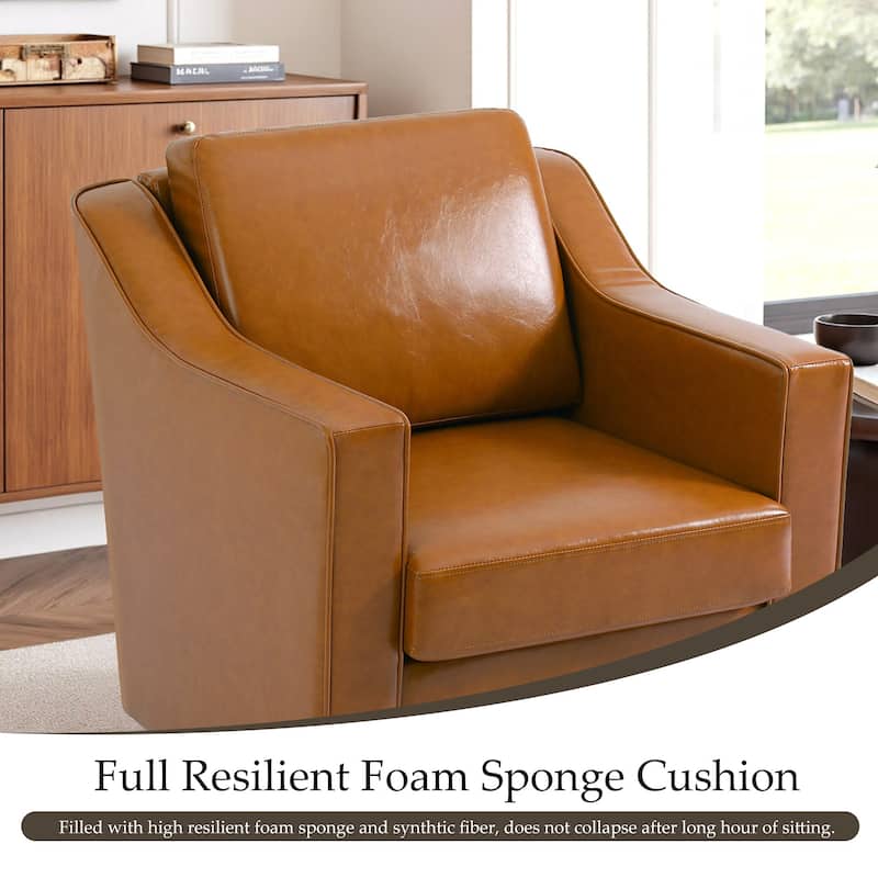 Modern Swivel Upholstered Armchair Accent chair Set of 2