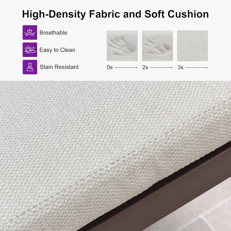 PURPLE LEAF Outdoor Bar Stools Chair Set of 2, All Weather Rattan and Aluminum Patio Bar Stool with Cushion