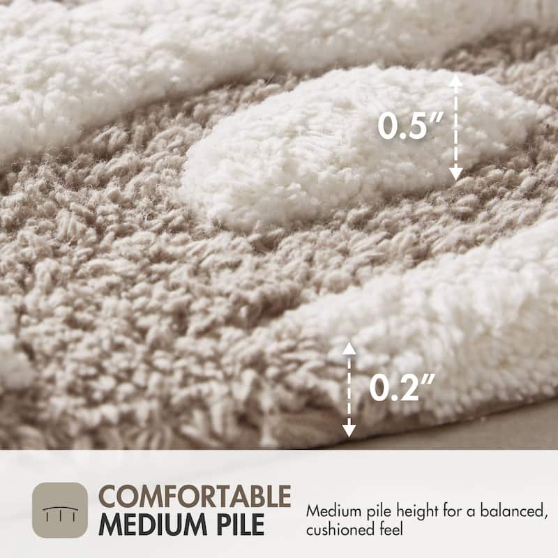 Madison Park Marrakesh Medallion Cotton Tufted Bath Rug
