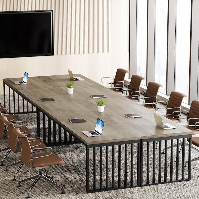 78" Rectangle Conference Table, Long Meeting Table for Seminar, Business, Negotiation