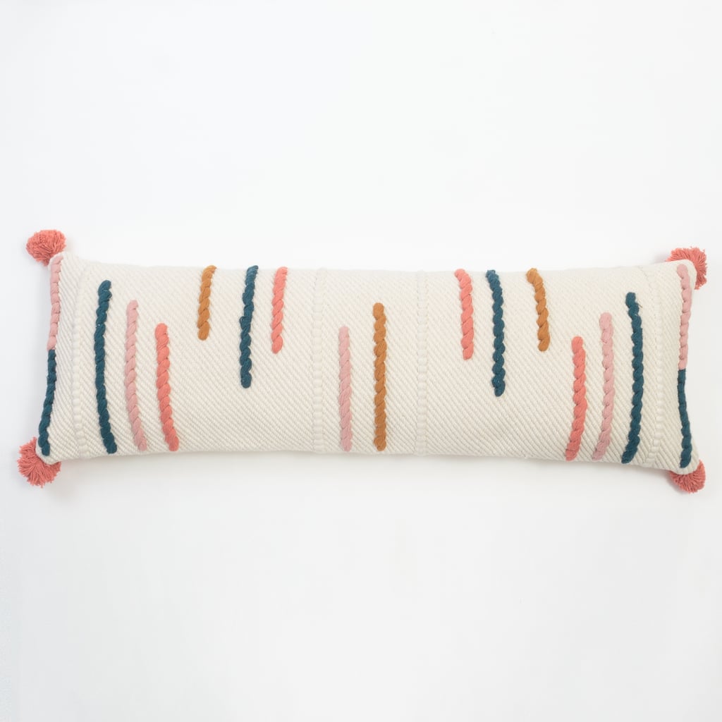 Amelli Multicolor Cotton Extra Long Bolster Pillow