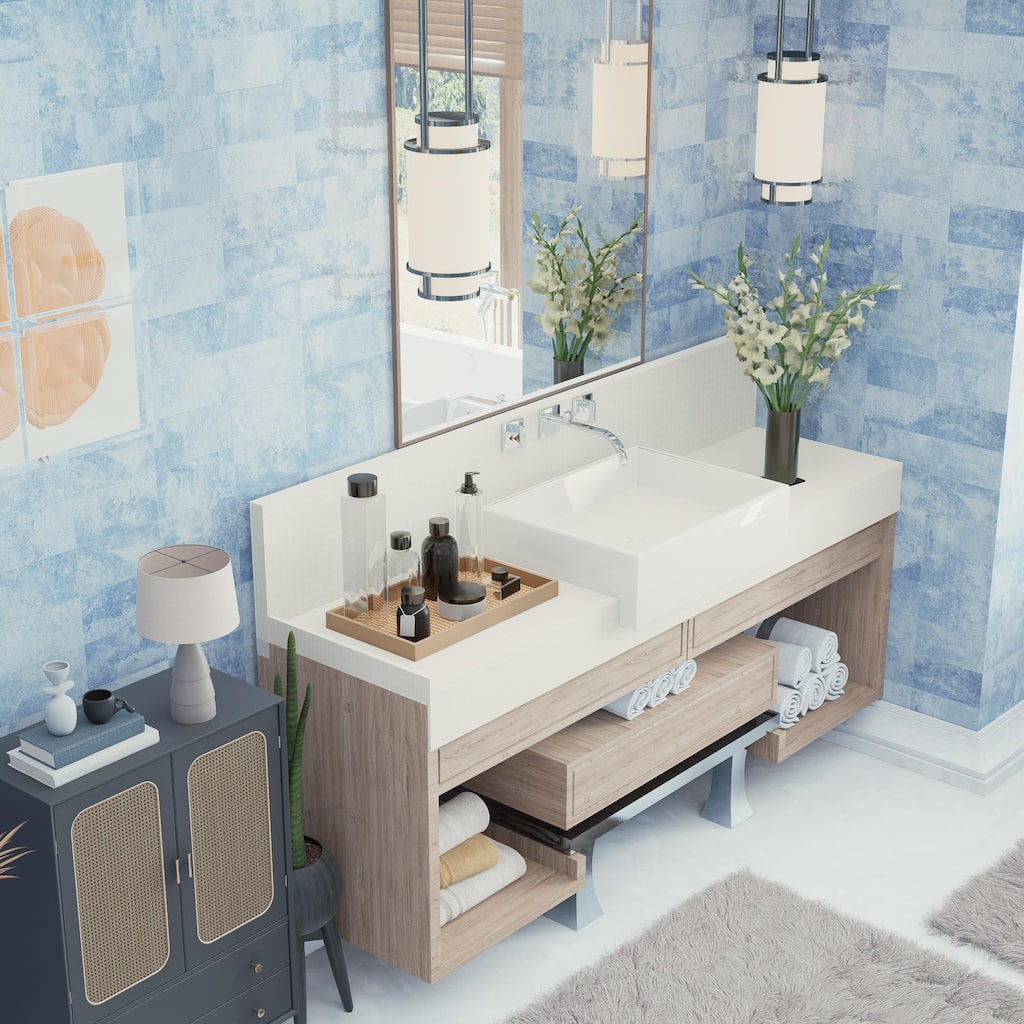 Merola Tile Myst Skyscape 4" x 8" Ceramic Wall Tile