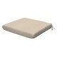 preview thumbnail 17 of 17, Textured Universal Seat Cushion (2-Pack) - 18" wide x 17.5" deep x 2.5" thick Almond