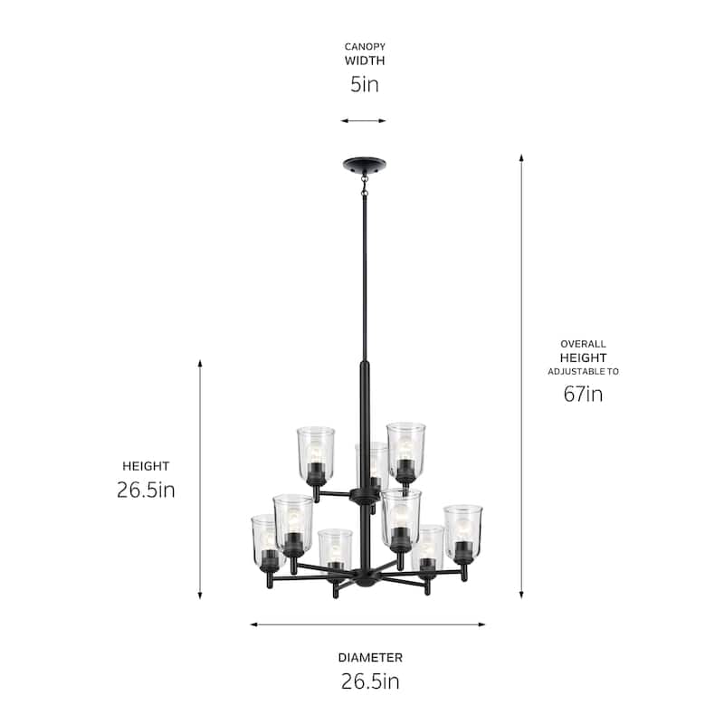 Kichler Lighting Shailene Clear Glass Chandelier
