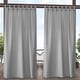 preview thumbnail 22 of 99, ATI Home Indoor/Outdoor Solid Cabana Tab Top Curtain Panel Pair 54X120 - Cloud Grey