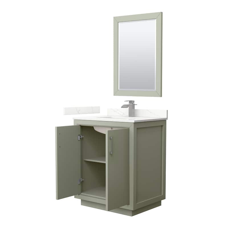 Wyndham Collection WCF111130S-QTZ-UNSM24 Icon 30" Free Standing Single