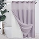 preview thumbnail 7 of 111, No Hook Waffle Weave Shower Curtain with Snap-in Liner