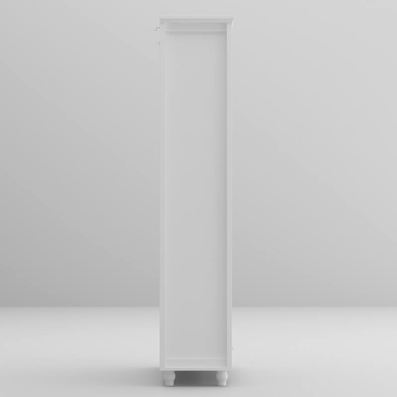 Tall Bookcase Storage Cabinet Pantry Cabinet Wooden Bookshelf Display - 36.2"X70.9"