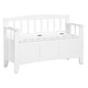 preview thumbnail 2 of 15, Metro Entryway Storage Bench Snow White