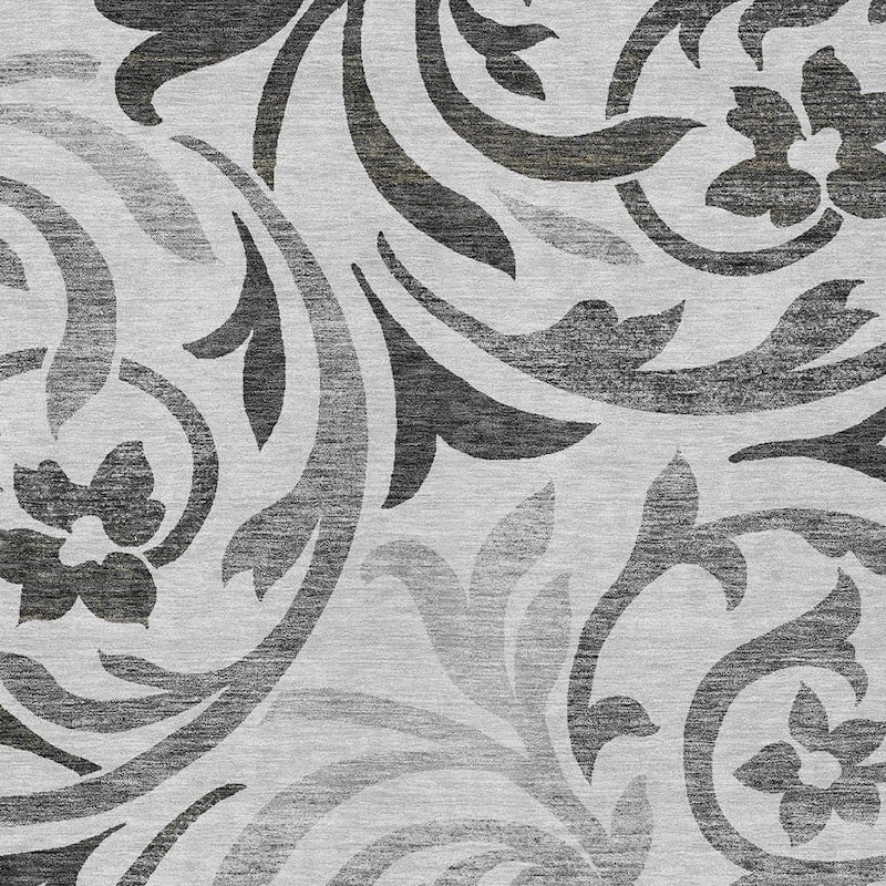 HomeRoots Floral Transitional Rectangle Outdoor Rug