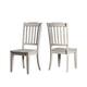Option Antique White Chairs and Bench
