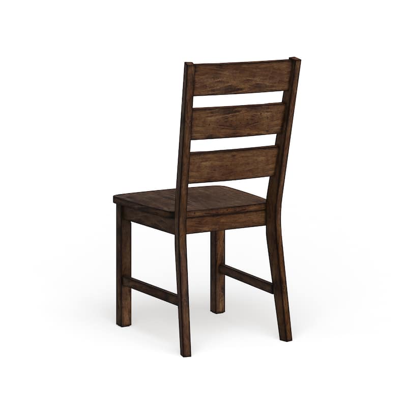 Mass Rustic Walnut Solid Wood 7-Piece Dining Set by Furniture of America