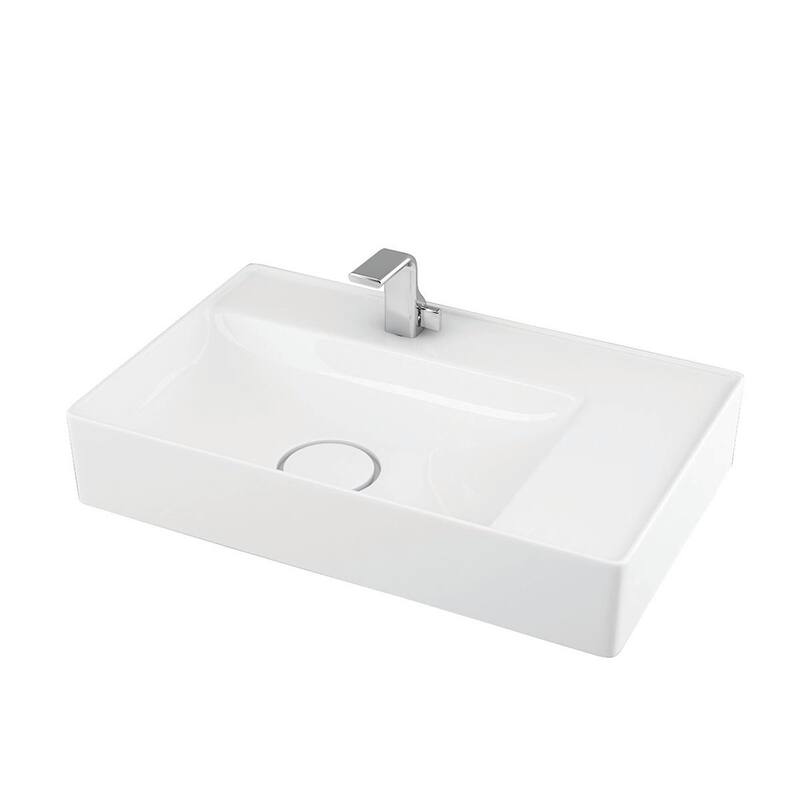 WS Bath Collections Vision 6160 Vision 23-5/8" Rectangular Ceramic - Glossy White