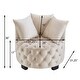 preview thumbnail 11 of 14, Contemporary Upholstered Tufted Leisure Chair Accent Chair