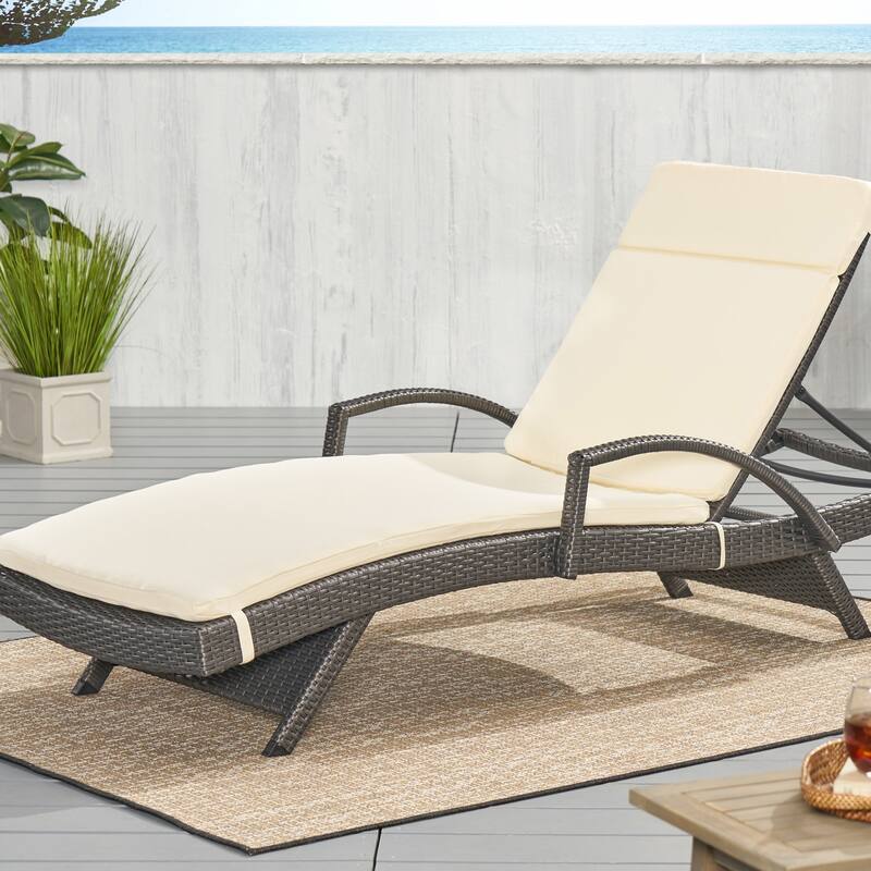 Salem Outdoor Chaise Lounge Cushion by Christopher Knight Home