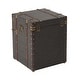preview thumbnail 15 of 20, COZAYH Vintage Nightstand with Buckle Hinged Top, Linen Accent End Side Table for Living Room, Rectangle, Grey