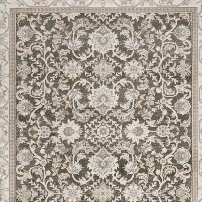 Bazo Distressed Floral Area Rug By HomeRoots - 144