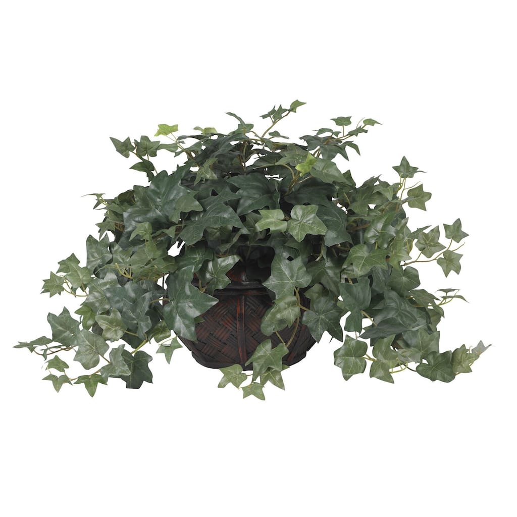 Artificial Plant with Planter Indoor Decorative Greenery Home Office Decor Faux Plant Arrangement - Green - 18