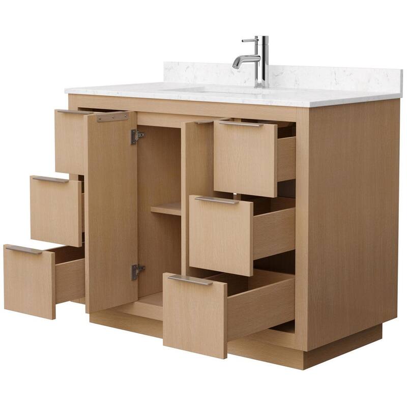 Wyndham Collection Maroni 42" Free Standing Single Basin Vanity Set