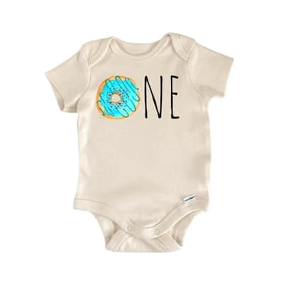 Donut 1st Birthday One - Baby Boy Girl Clothes Infant Bodysuit Funny Cute