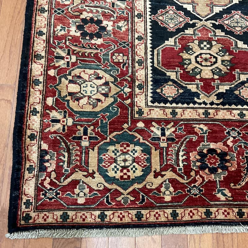 HERAT ORIENTAL Handmade Oushak Wool Rug - 4'1" x 5'8"
